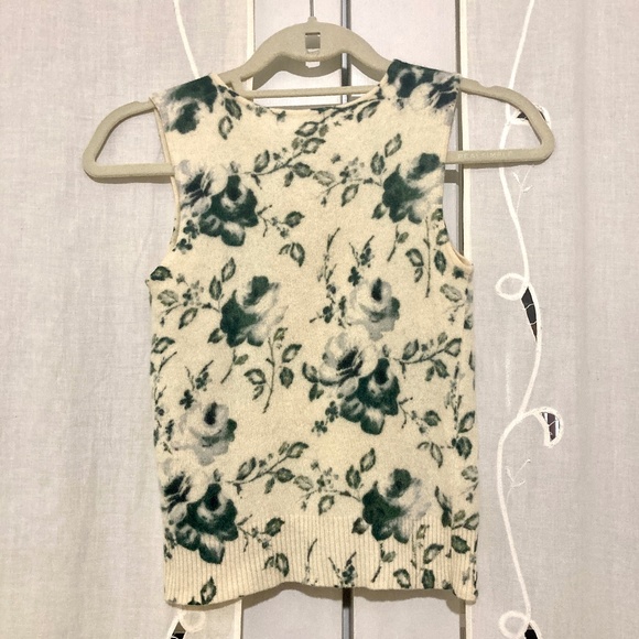Rare Vintage Esprit de Corps, Floral, Wool Tank, XXS - Picture 2 of 4